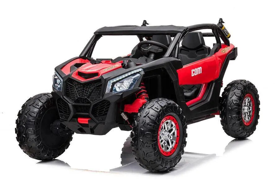 Kinder Elektrofahrzeug Buggy - 24V, Allrad, 2-Sitzer, Ledersitz & EVA inkl. Fernbedienung