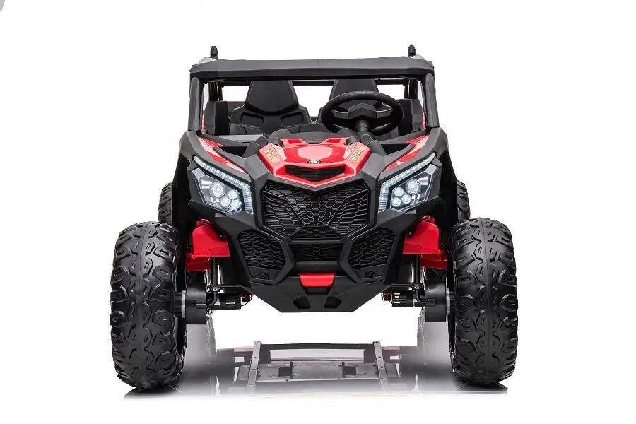 Kinder Elektrofahrzeug Buggy - 24V, Allrad, 2-Sitzer, Ledersitz & EVA inkl. Fernbedienung