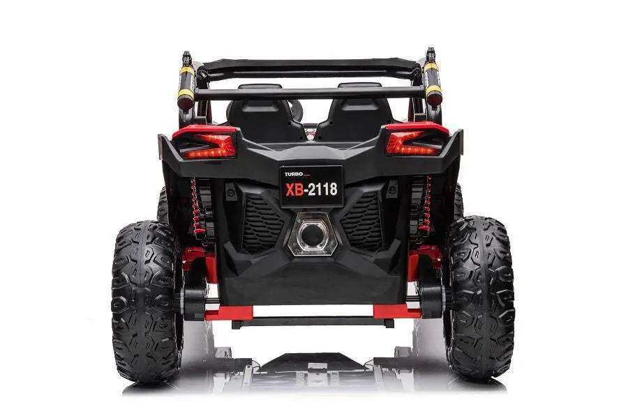 Kinder Elektrofahrzeug Buggy - 24V, Allrad, 2-Sitzer, Ledersitz & EVA inkl. Fernbedienung