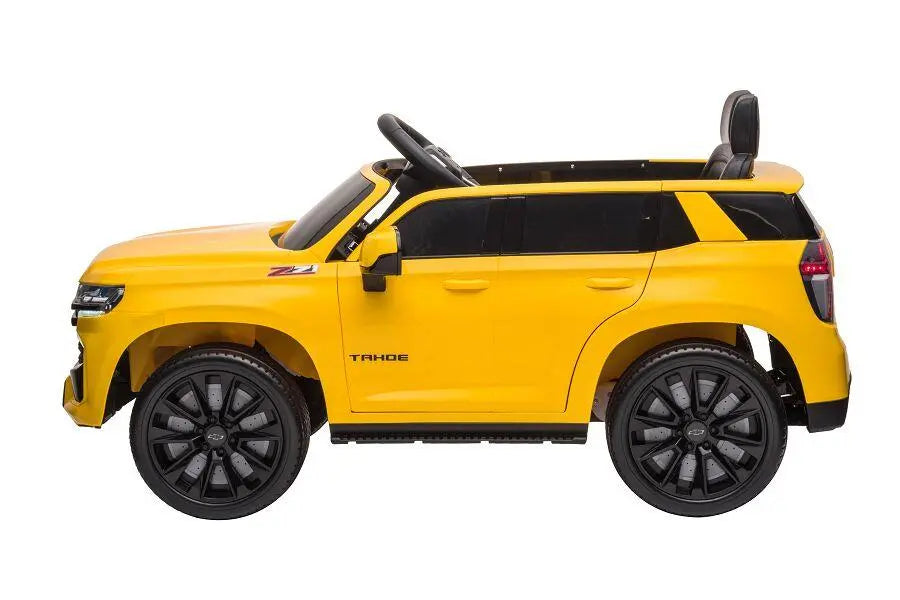 Chevrolet Tahoe Kinder Elektrofahrzeug – lizenziert mit 2 Motoren, Fernbedienung, MP3, Leder, EVA