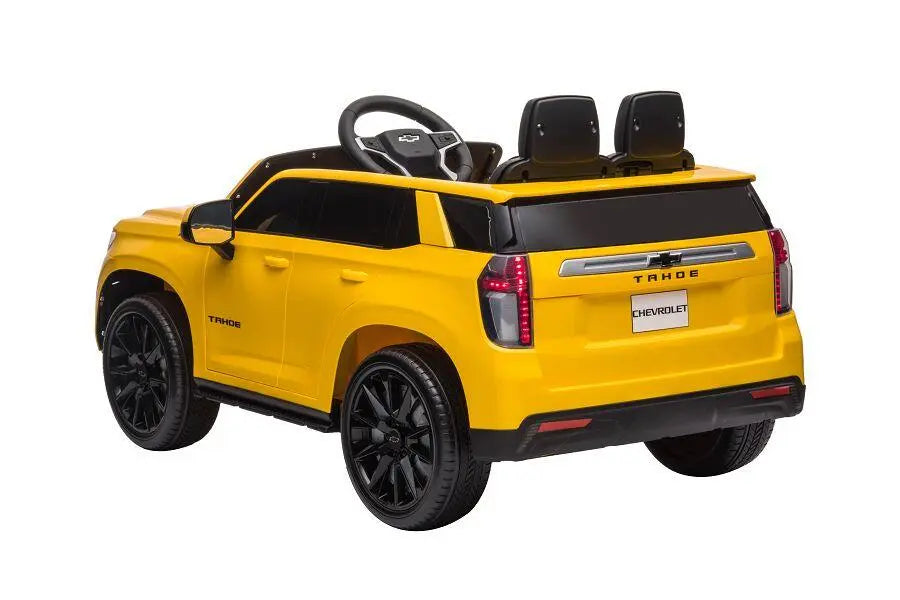 Chevrolet Tahoe Kinder Elektrofahrzeug – lizenziert mit 2 Motoren, Fernbedienung, MP3, Leder, EVA