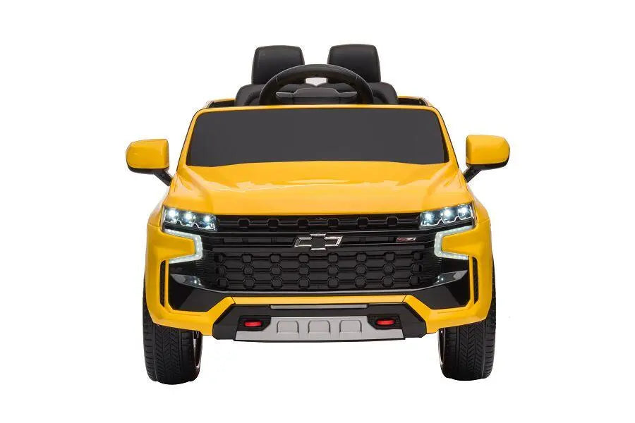 Chevrolet Tahoe Kinder Elektrofahrzeug – lizenziert mit 2 Motoren, Fernbedienung, MP3, Leder, EVA