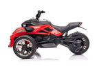 Kinder Elektro Motorrad 2x12V – 6km/h , Bluetooth, MP3, Leder, LED, Stoßdämpfer