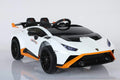 Lamborghini Huracan STO Kinder Elektroauto - Lizenziert, 10km/h, Leder & RC