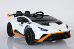 Lamborghini Huracan STO Kinder Elektroauto - Lizenziert, 10km/h, Leder & RC