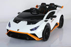 Lamborghini Huracan STO Kinder Elektroauto - Lizenziert, 10km/h, Leder & RC