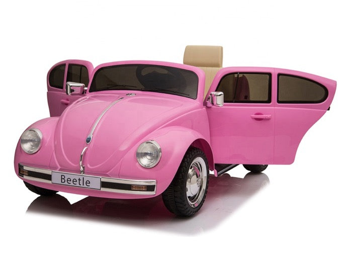 VW Käfer Beetle Classic Oldtimer Kinder Elektroauto - Lizenziert mit Vollgummireifen, MP3, Fernbedienung
