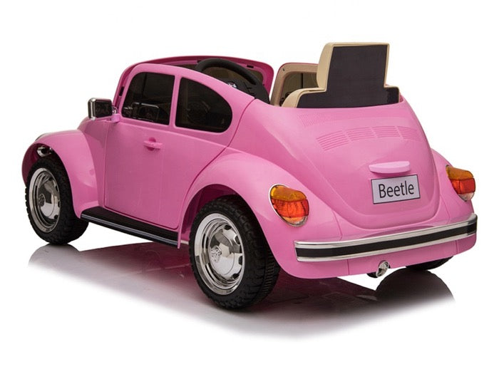 VW Käfer Beetle Classic Oldtimer Kinder Elektroauto - Lizenziert mit Vollgummireifen, MP3, Fernbedienung