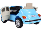 VW Käfer Beetle Classic Oldtimer Kinder Elektroauto - Lizenziert mit Vollgummireifen, MP3, Fernbedienung