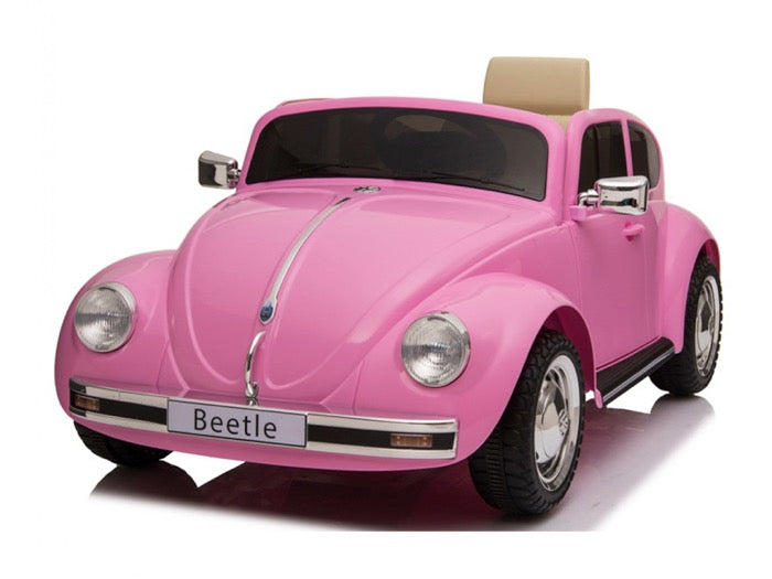 VW Käfer Beetle Classic Oldtimer Kinder Elektroauto - Lizenziert mit Vollgummireifen, MP3, Fernbedienung