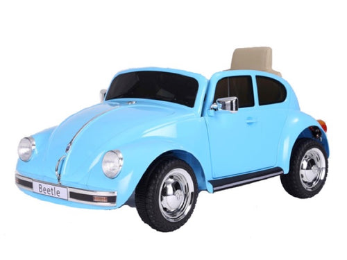 VW Käfer Beetle Classic Oldtimer Kinder Elektroauto - Lizenziert mit Vollgummireifen, MP3, Fernbedienung