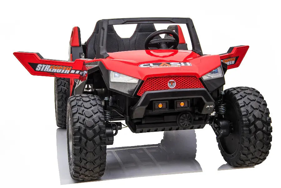 Kinder Elektro Buggy 928 in Rot - 2x12V, Allrad, 2-Sitzer, Ledersitz & EVA inkl. Fernbedienung