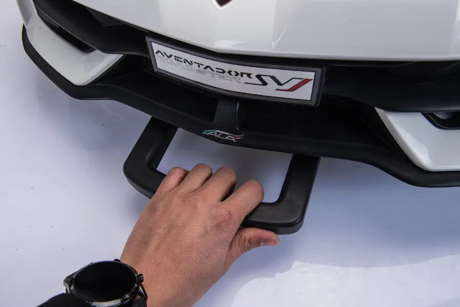 Lamborghini Aventador SVJ 2 Sitzer Kinder Elektroauto 2x12V – Lizenziert, Fernbedienung, MP3