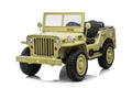 Jeep Kinder Elektroauto - 3 Sitzer mit 12V14Ah 4 Motoren, MP3 Ledersitz Fernbedienung EVA Allrad