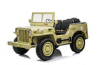 Jeep Kinder Elektroauto - 3 Sitzer mit 12V14Ah 4 Motoren, MP3 Ledersitz Fernbedienung EVA Allrad