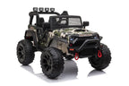 Offroad Kinder Elektroauto 24V in Camouflage - 12 Km/h, 2x200W, EVA, Ledersitz, Fernbedienung