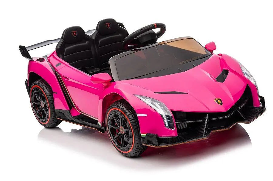 Lamborghini Veneno Kinder Elektroauto 12V – Lizenziert in Weiß + RC, Leder, EVA