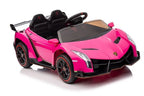 Lamborghini Veneno Kinder Elektroauto 12V – Lizenziert in Weiß + RC, Leder, EVA