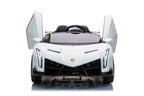 Lamborghini Veneno Kinder Elektroauto 12V – Lizenziert in Weiß + RC, Leder, EVA