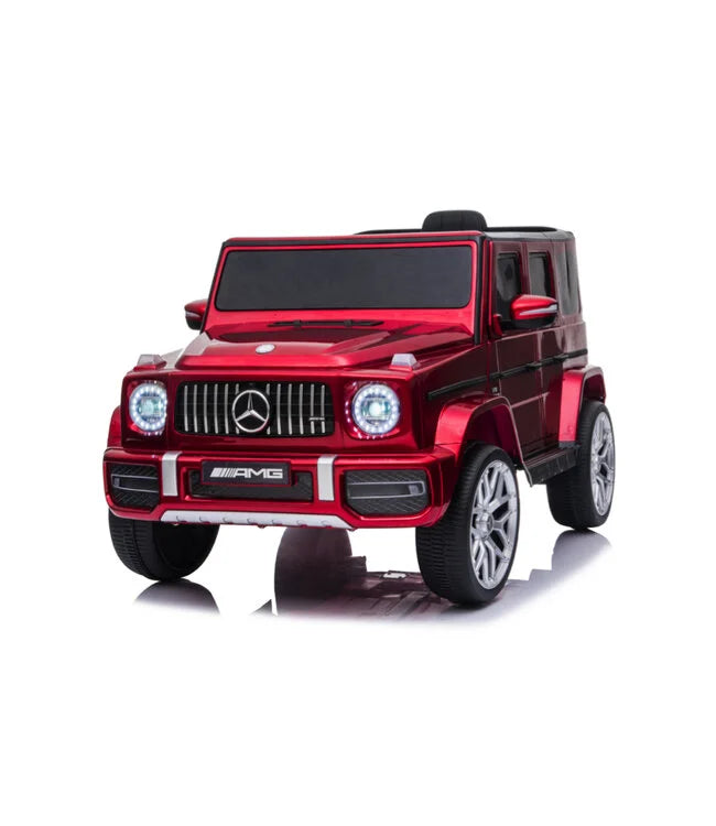 Mercedes G63 AMG Kinder Elektroauto mit Lithium Akku – lizenziert, Leder, EVA, Fernbedienung, MP3, Stoßdämpfer