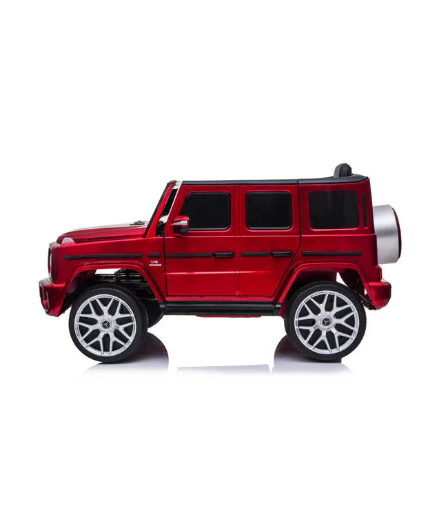 Mercedes G63 AMG Kinder Elektroauto mit Lithium Akku – lizenziert, Leder, EVA, Fernbedienung, MP3, Stoßdämpfer