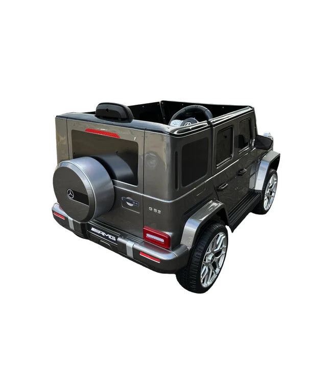 Mercedes G63 AMG Kinder Elektroauto mit Lithium Akku – lizenziert, Leder, EVA, Fernbedienung, MP3, Stoßdämpfer