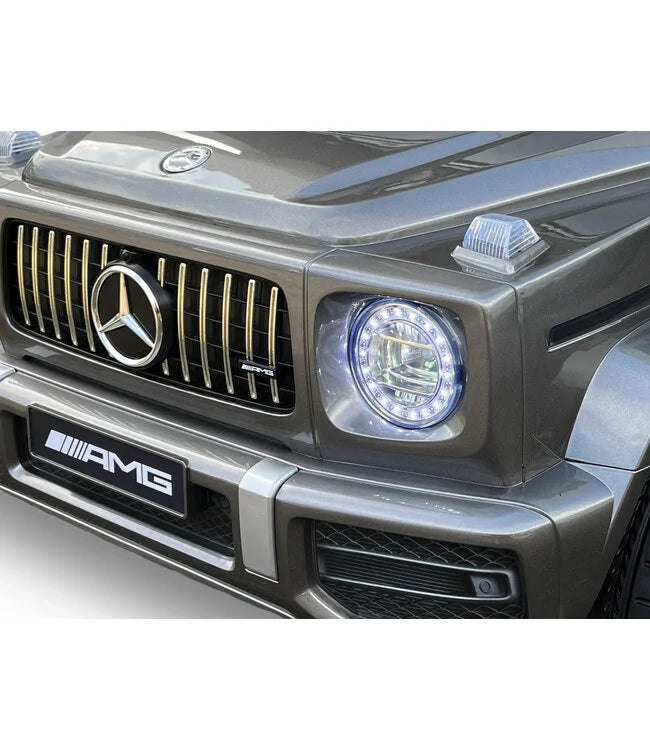 Mercedes G63 AMG Kinder Elektroauto mit Lithium Akku – lizenziert, Leder, EVA, Fernbedienung, MP3, Stoßdämpfer