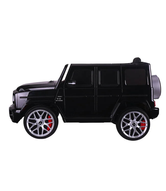 Mercedes G63 AMG Kinder Elektroauto mit Lithium Akku – lizenziert, Leder, EVA, Fernbedienung, MP3, Stoßdämpfer
