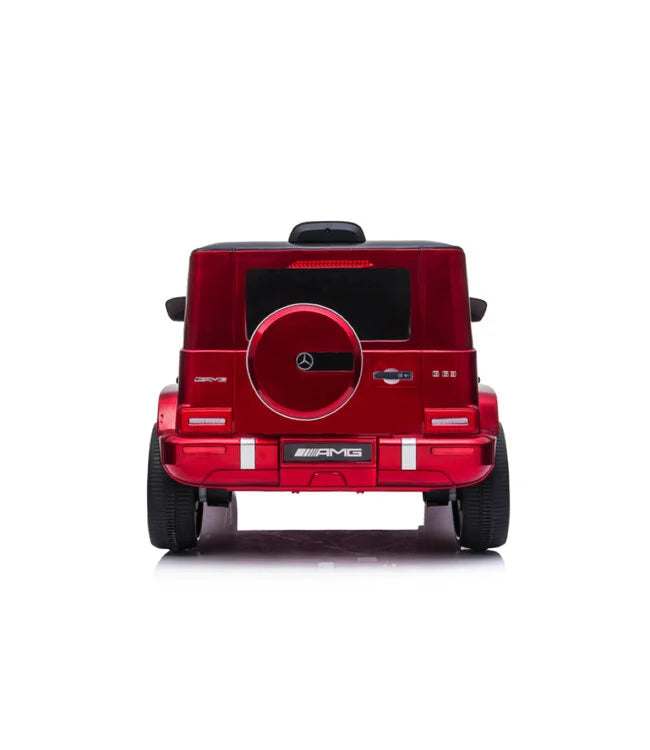 Mercedes G63 AMG Kinder Elektroauto mit Lithium Akku – lizenziert, Leder, EVA, Fernbedienung, MP3, Stoßdämpfer
