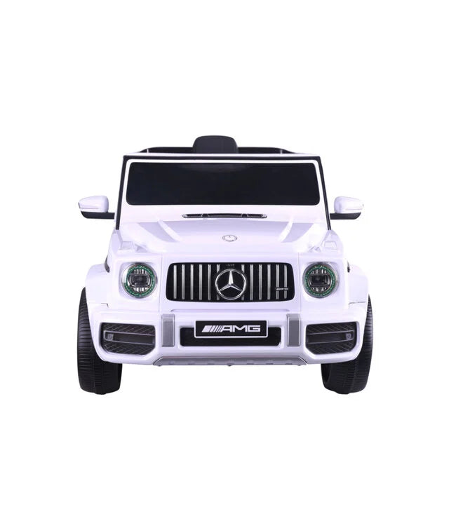 Mercedes G63 AMG Kinder Elektroauto mit Lithium Akku – lizenziert, Leder, EVA, Fernbedienung, MP3, Stoßdämpfer