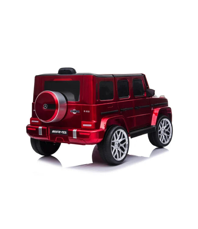 Mercedes G63 AMG Kinder Elektroauto mit Lithium Akku – lizenziert, Leder, EVA, Fernbedienung, MP3, Stoßdämpfer