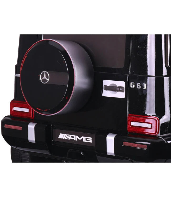 Mercedes G63 AMG Kinder Elektroauto mit Lithium Akku – lizenziert, Leder, EVA, Fernbedienung, MP3, Stoßdämpfer