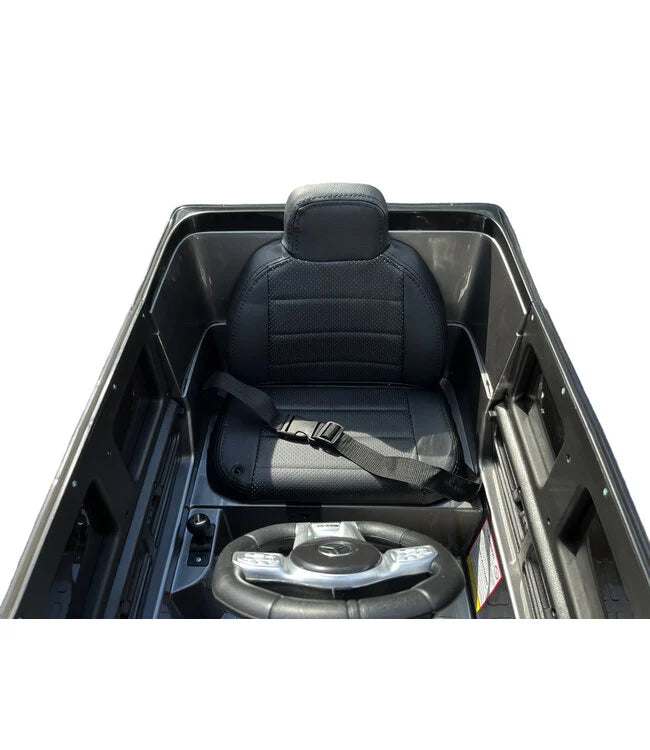 Mercedes G63 AMG Kinder Elektroauto mit Lithium Akku – lizenziert, Leder, EVA, Fernbedienung, MP3, Stoßdämpfer