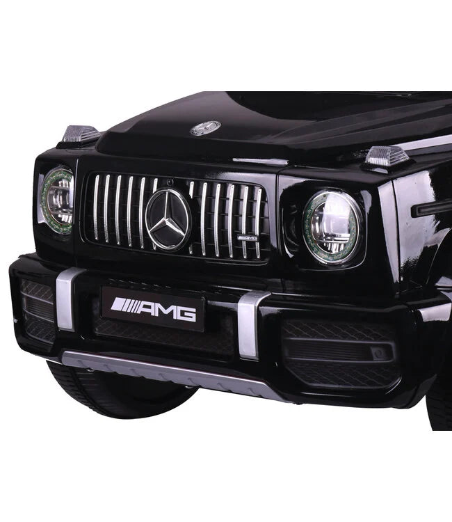 Mercedes G63 AMG Kinder Elektroauto mit Lithium Akku – lizenziert, Leder, EVA, Fernbedienung, MP3, Stoßdämpfer