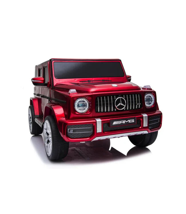 Mercedes G63 AMG Kinder Elektroauto mit Lithium Akku – lizenziert, Leder, EVA, Fernbedienung, MP3, Stoßdämpfer
