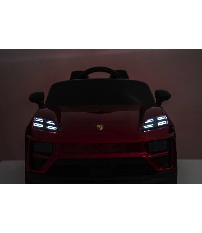 Porsche Macan Turbo Kinder Elektroauto mit Lithium Akku – Lizenziert, Ledersitz, Bluetooth, Fernbedienung, EVA,
