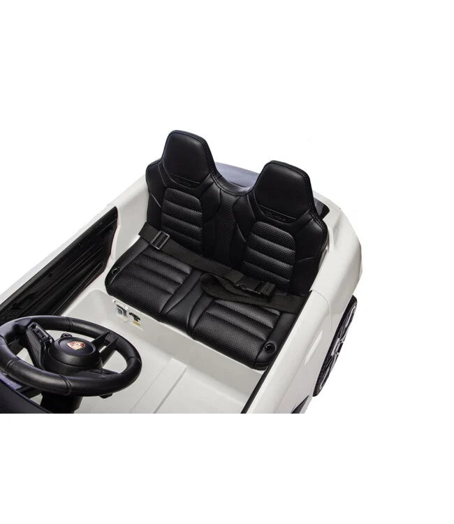 Porsche Macan Turbo Kinder Elektroauto mit Lithium Akku – Lizenziert, Ledersitz, Bluetooth, Fernbedienung, EVA,