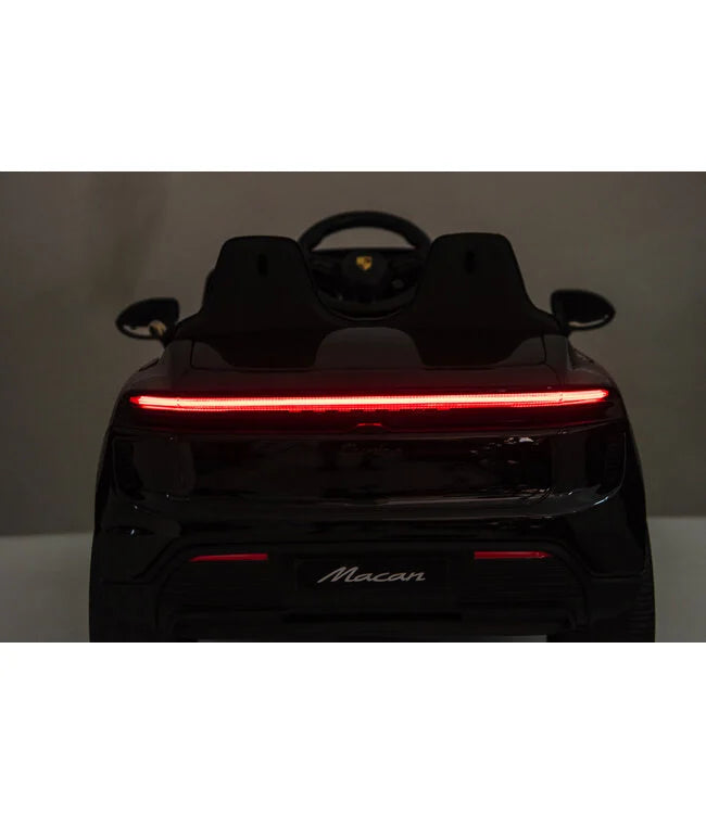 Porsche Macan Turbo Kinder Elektroauto mit Lithium Akku – Lizenziert, Ledersitz, Bluetooth, Fernbedienung, EVA,