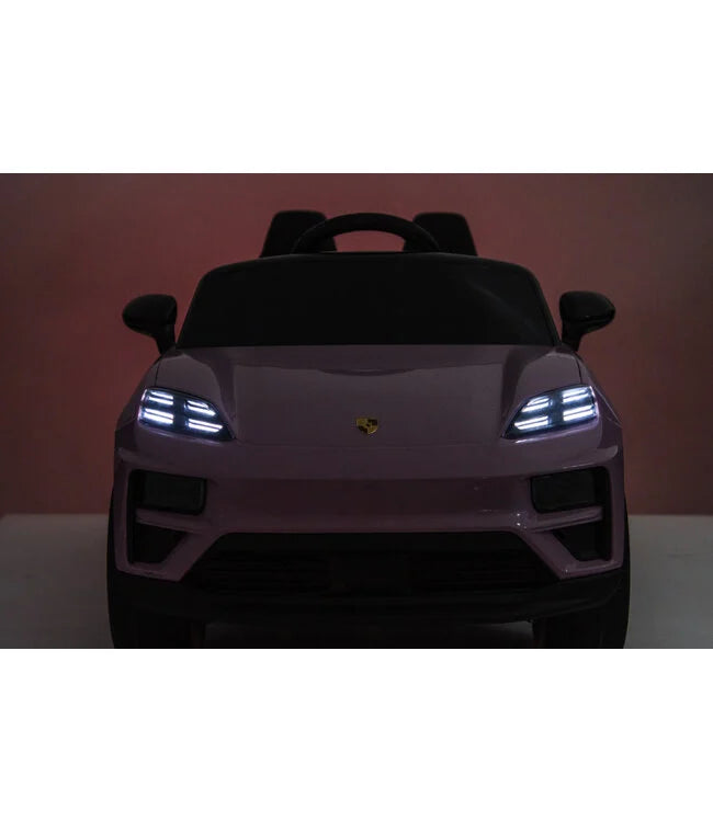 Porsche Macan Turbo Kinder Elektroauto mit Lithium Akku – Lizenziert, Ledersitz, Bluetooth, Fernbedienung, EVA,