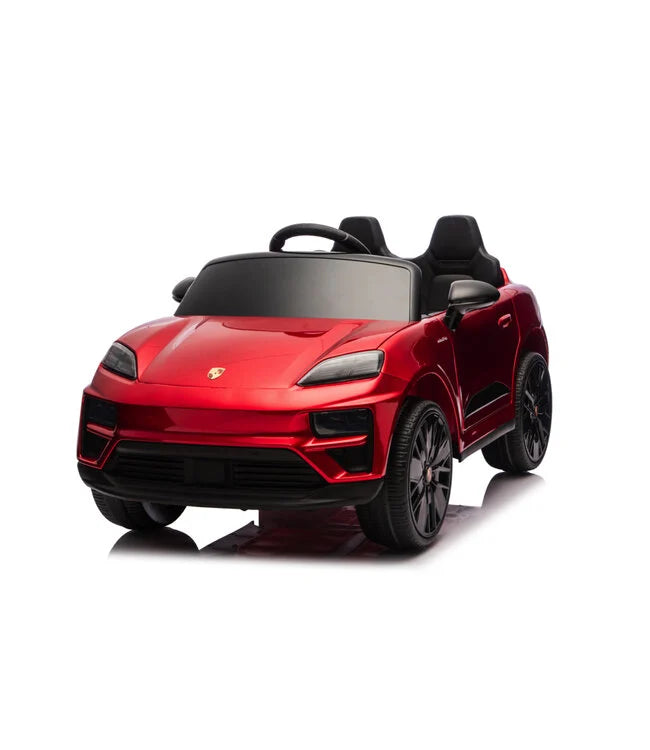 Porsche Macan Turbo Kinder Elektroauto mit Lithium Akku – Lizenziert, Ledersitz, Bluetooth, Fernbedienung, EVA,