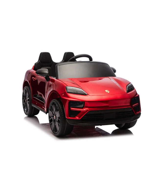 Porsche Macan Turbo Kinder Elektroauto mit Lithium Akku – Lizenziert, Ledersitz, Bluetooth, Fernbedienung, EVA,