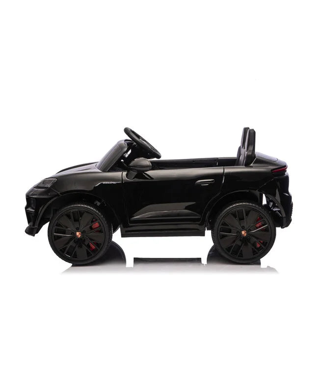 Porsche Macan Turbo Kinder Elektroauto mit Lithium Akku – Lizenziert, Ledersitz, Bluetooth, Fernbedienung, EVA,