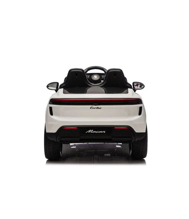 Porsche Macan Turbo Kinder Elektroauto mit Lithium Akku – Lizenziert, Ledersitz, Bluetooth, Fernbedienung, EVA,