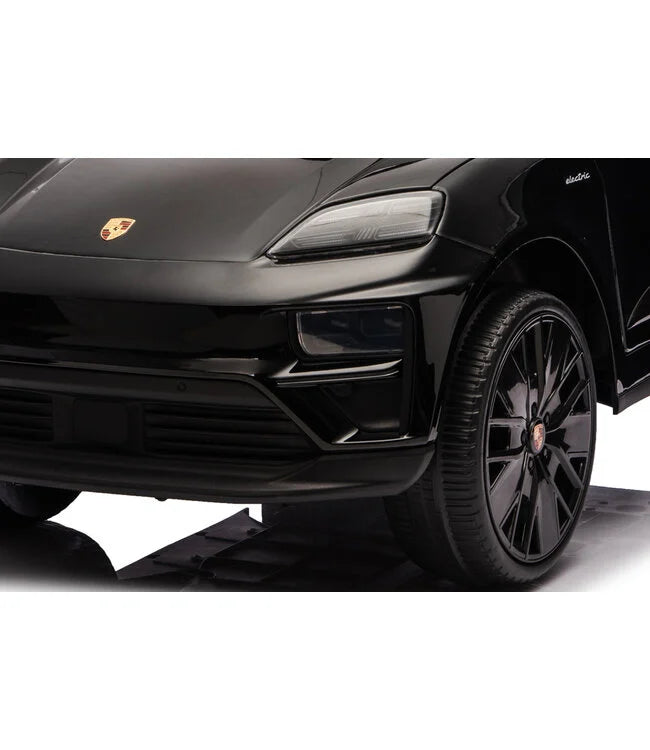 Porsche Macan Turbo Kinder Elektroauto mit Lithium Akku – Lizenziert, Ledersitz, Bluetooth, Fernbedienung, EVA,