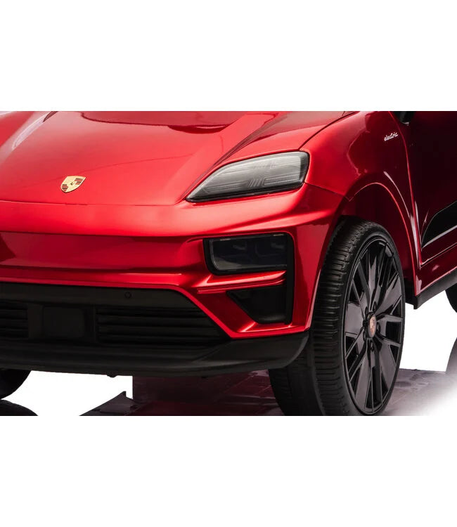 Porsche Macan Turbo Kinder Elektroauto mit Lithium Akku – Lizenziert, Ledersitz, Bluetooth, Fernbedienung, EVA,