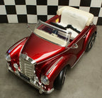Mercedes-Benz 300S Kinder Oldtimer Elektroauto 12V – Lizenziert mit Ledersitz, MP3, Fernbedienung