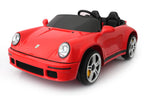 Porsche Ruf 2-Sitzer Kinder Elektroauto mit leistungsstarken 24V Akku  – Lizenziert, Leder, MP3, Fernbedienung, EVA, Stoßdämpfern