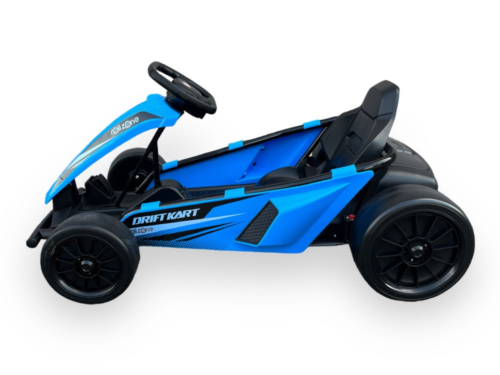 Elektro Kinder GoKart Drift Kart - 24 Volt mit Lithium Akku & 200 Watt Motor, bis zu 18km/h