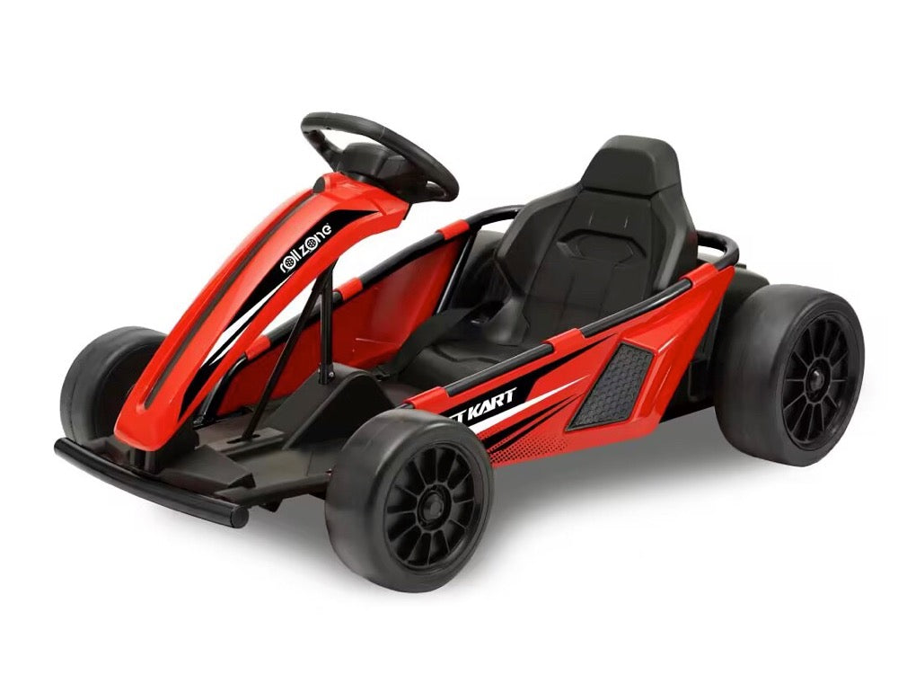 Elektro Kinder GoKart Drift Kart - 24 Volt mit Lithium Akku & 200 Watt Motor, bis zu 18km/h