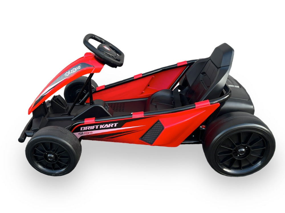Elektro Kinder GoKart Drift Kart - 24 Volt mit Lithium Akku & 200 Watt Motor, bis zu 18km/h